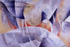 Element Luft Acryl/Asche 2004 (80x60cm)