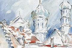 Blick auf Rathaus und Perlach