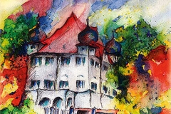 Schloss Elmischwang im Herbst