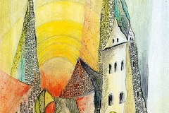 Dom zu Augsburg mit Zirbelnüssen
