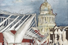London / Millenium Bridge und St. Paul's Cathedral