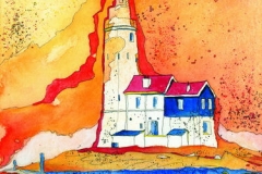 Holland / Leuchtturm Marken / Ijsselmeer