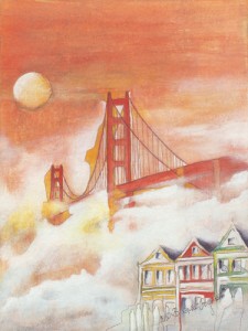 USA / San Francisco / Golden Gate im Nebel